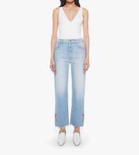 Mother - Rambler Zip Slice Hover Fray Jeans