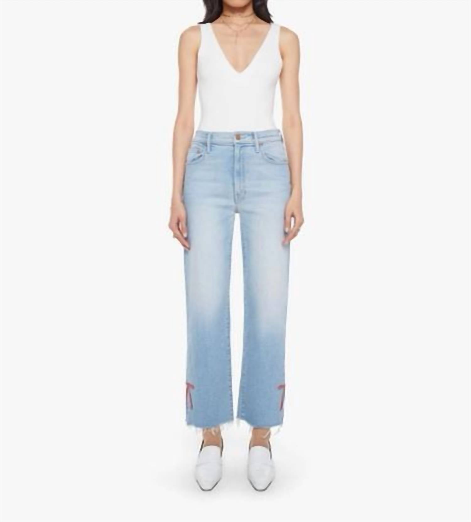 Mother - Rambler Zip Slice Hover Fray Jeans