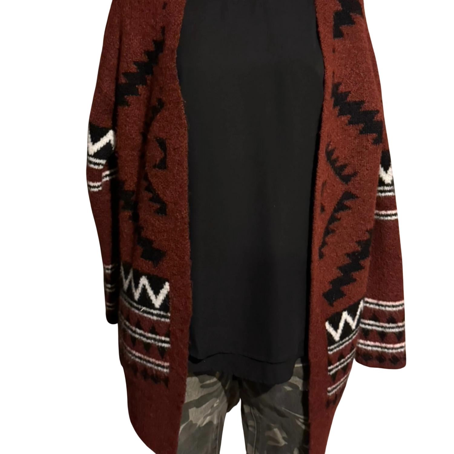 T Tahari - Women's Long Aztec Cardigan