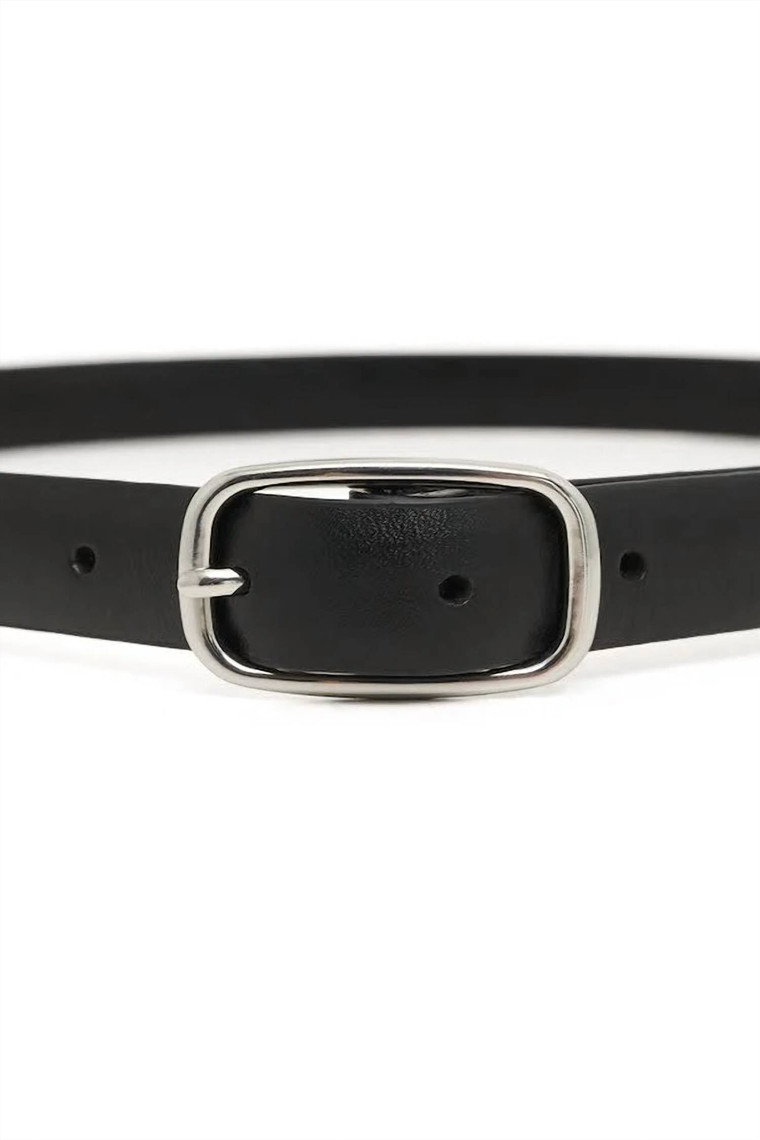 Part Two Women's Lican Leather Belt in black - women's accessory - alternate view