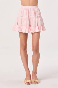 Astr - Tiered Ruffle Mini Skirt