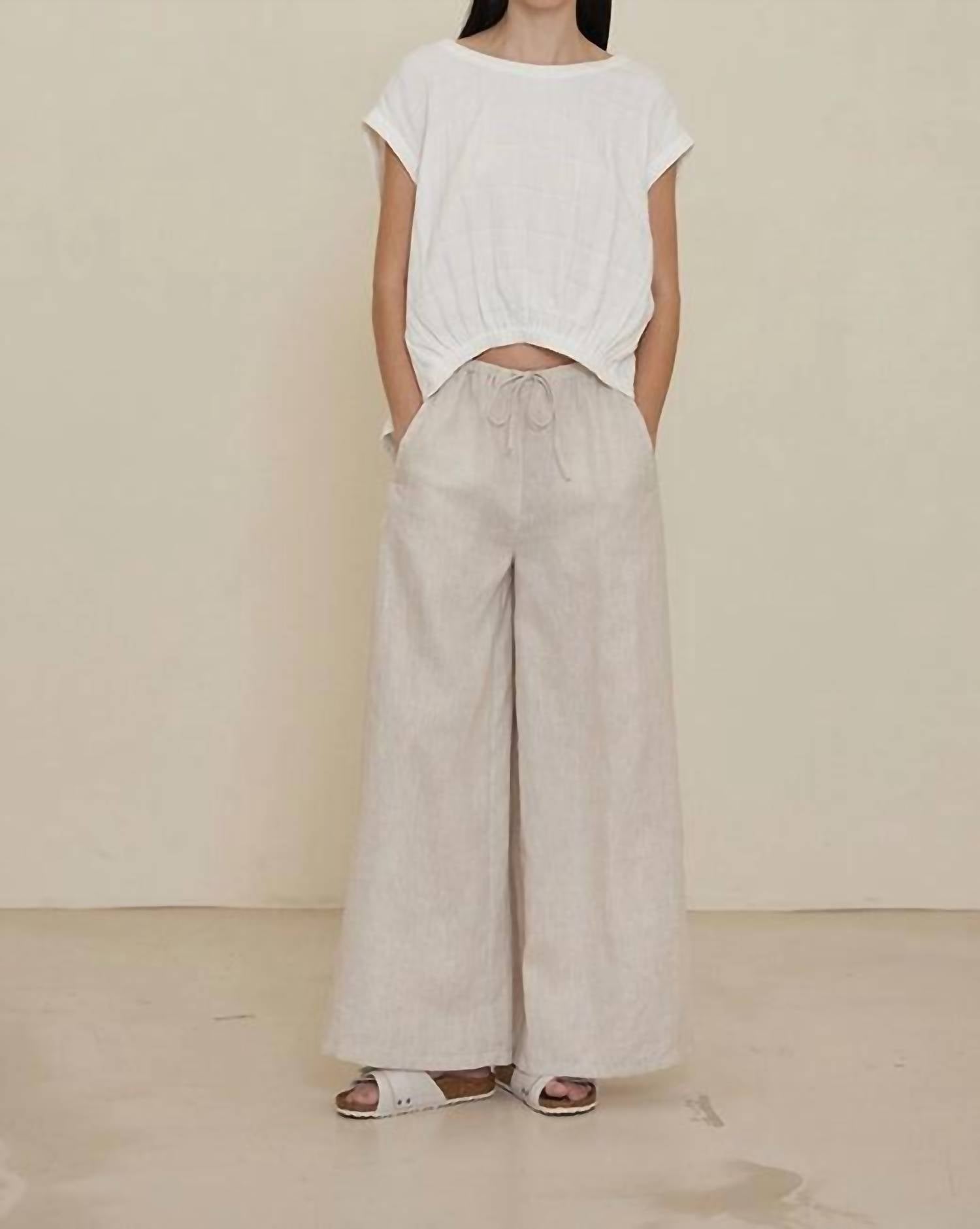 Grade & Gather - Long Line Linen Pants