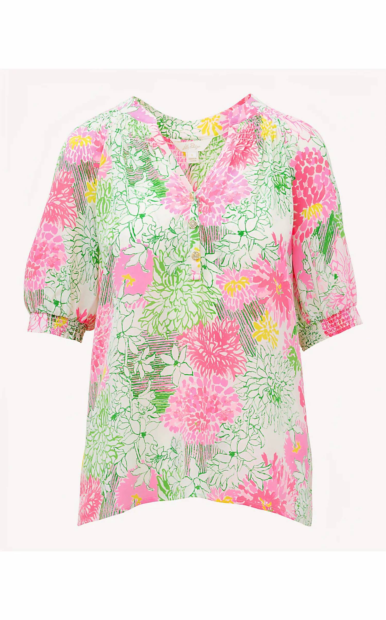 Lilly Pulitzer - Elsa Short Sleeve Silk Top