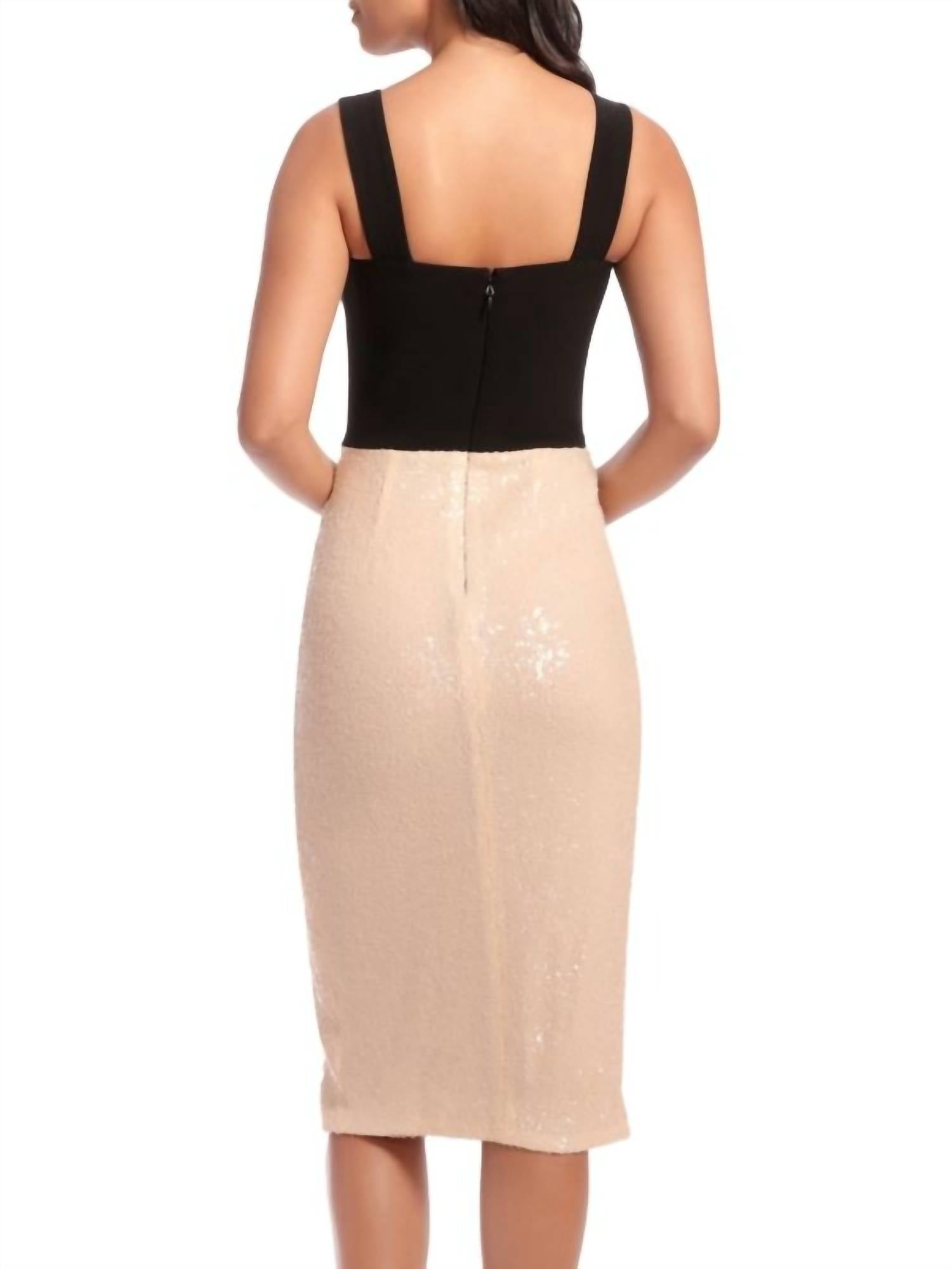Dress The Population - Malise Sequin Midi Dress