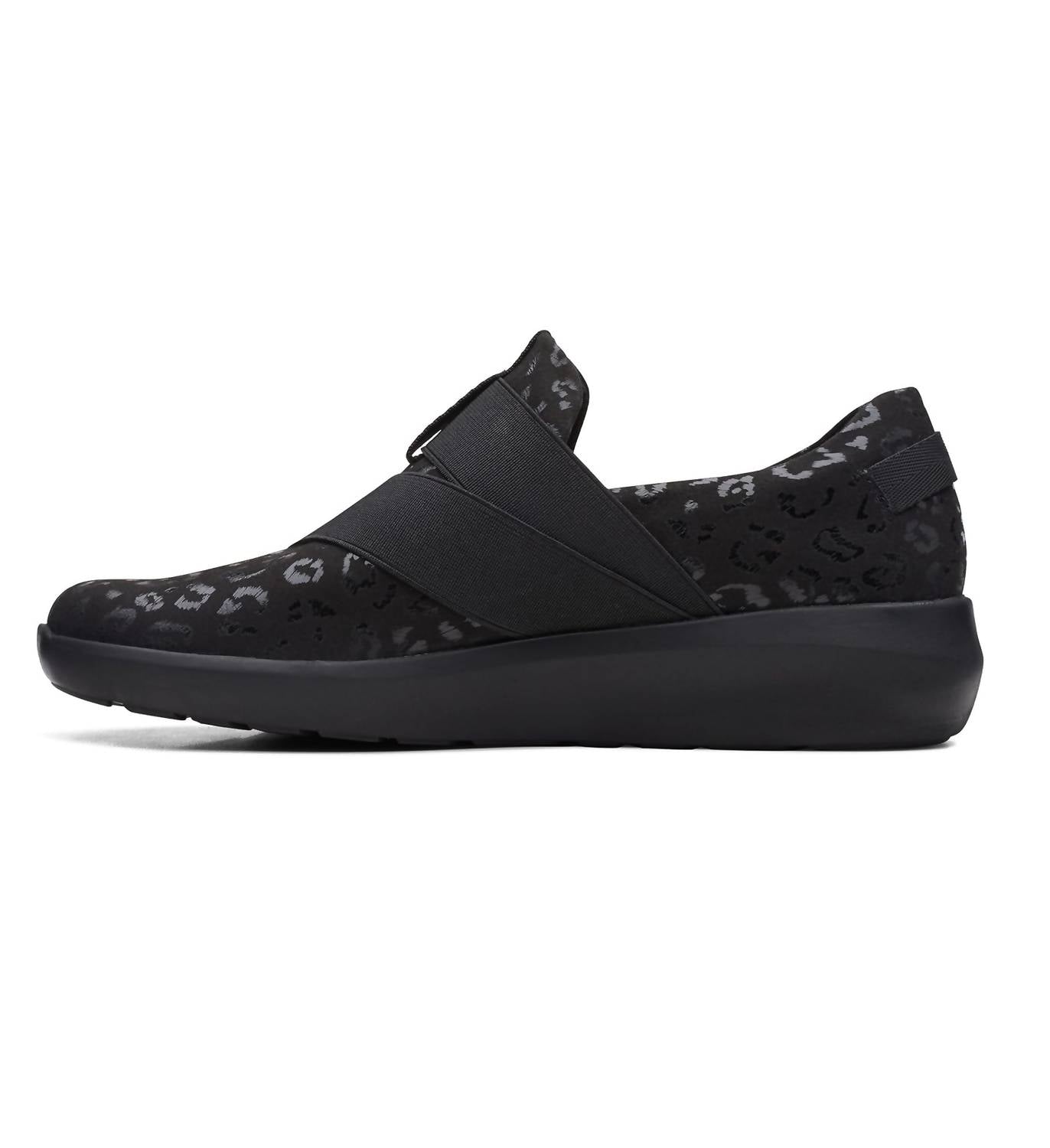 Clarks Women's Kayleigh Charm Loafer in black textile - women's flats - alternate view