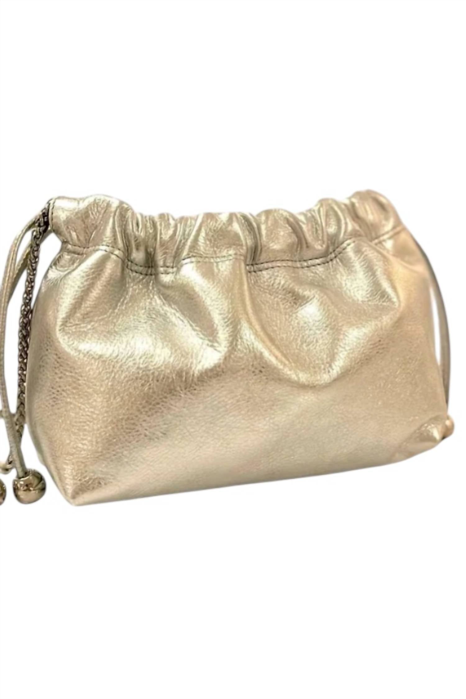 Ciel Women's Aria Mini Evening Bag in champagne - women's bag - detail view