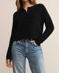 Z Supply Medina Cardigan in black - women's cardigan