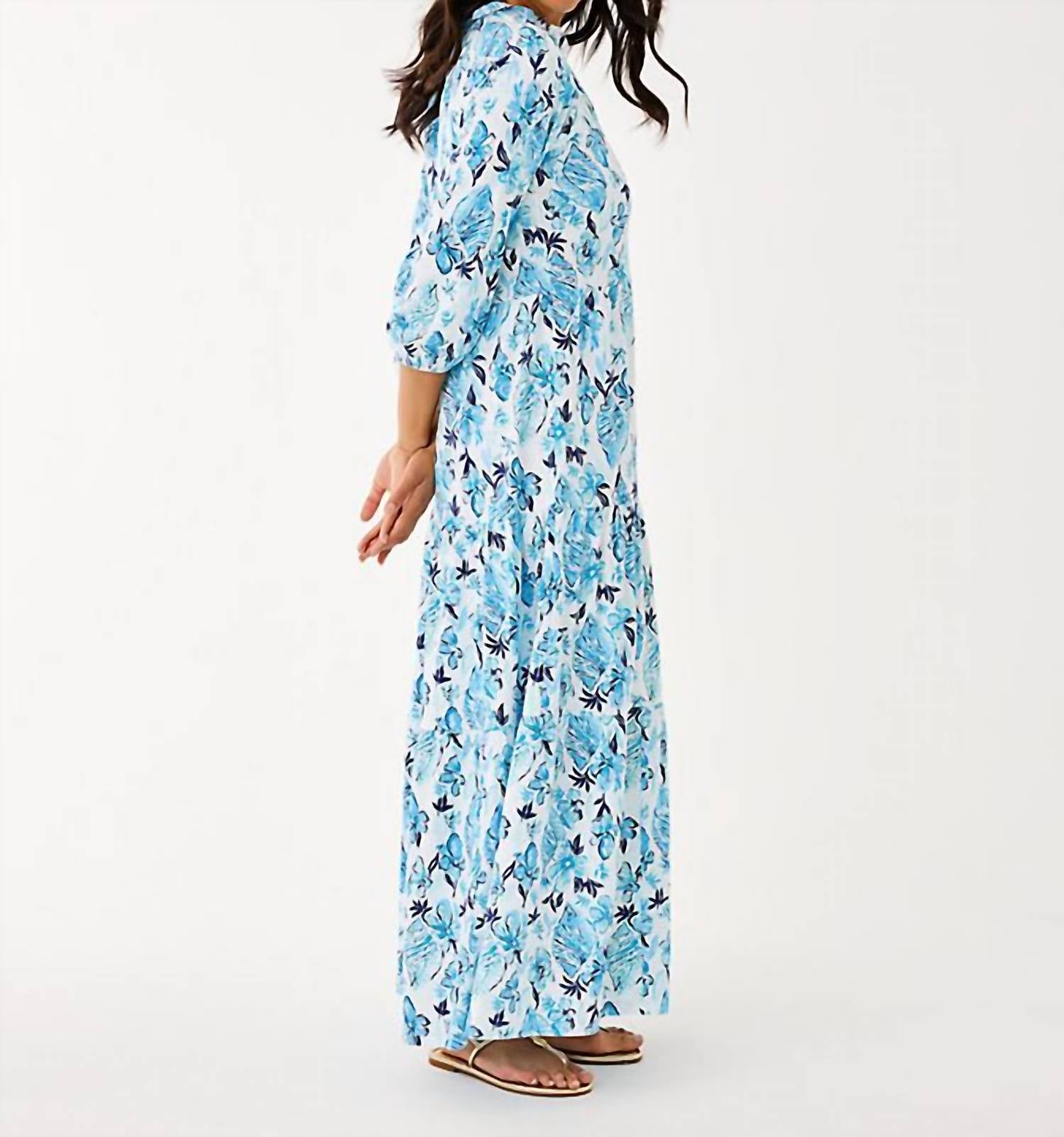 Lilly Pulitzer - Malone Three Quarter Sleeve Maxi Dress