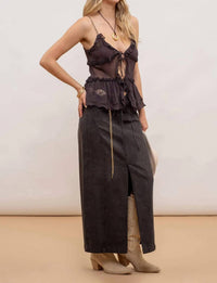 Blu Pepper - Long Pencil Skirt