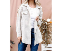 And The Why - Tweed Button Down Shacket