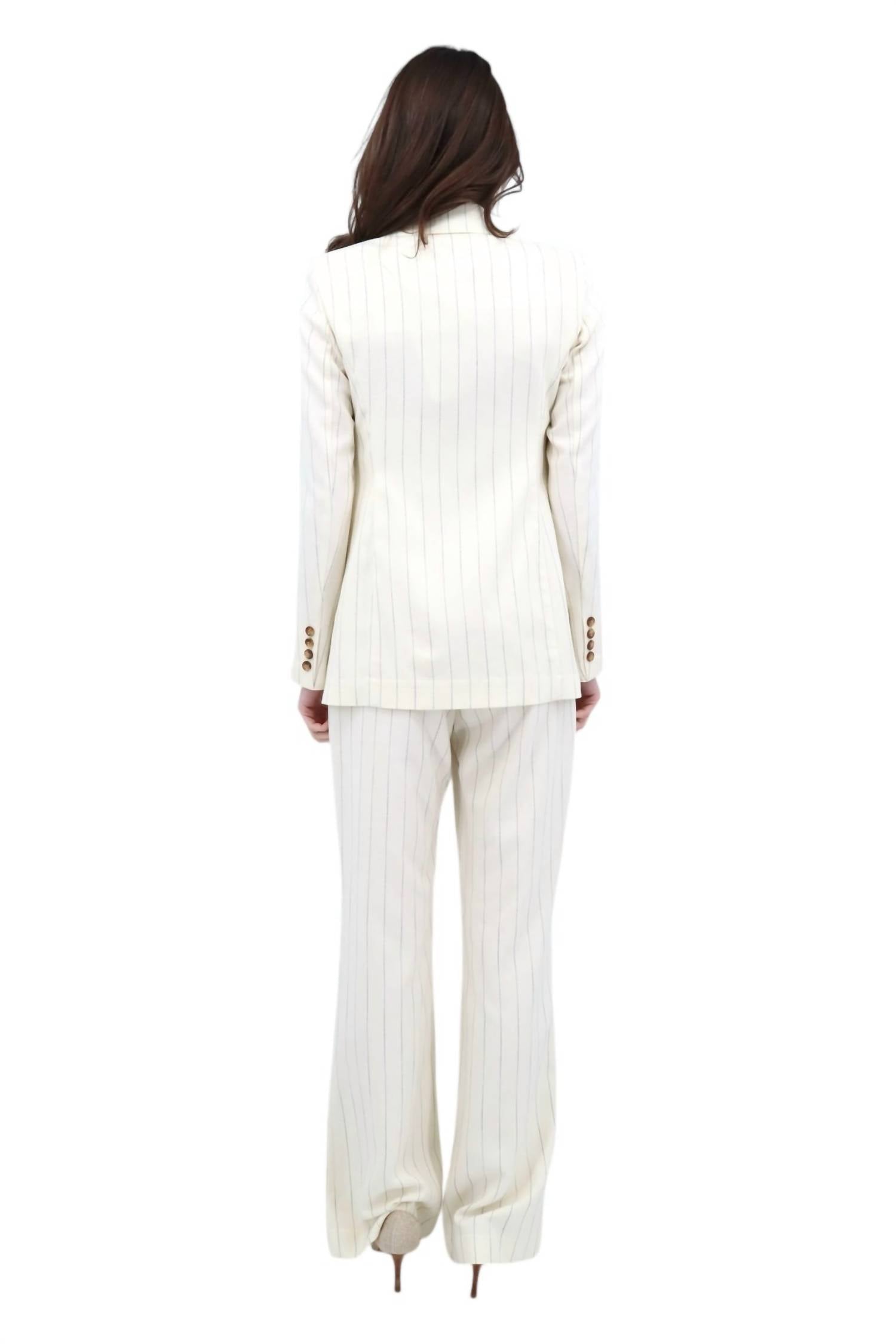 Iris Setlakwe - Striped One Button Jacket