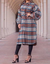 Little Secret Of Mine - Plaid Tweed Coat
