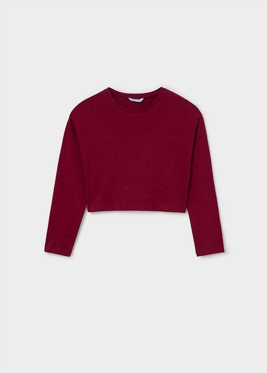 Mayoral - Girls' Cropped Long Sleeve Tee