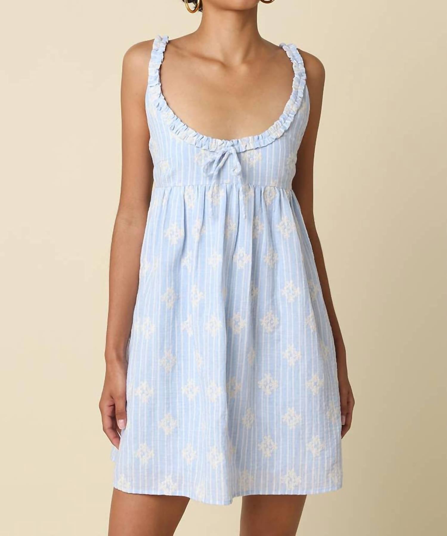 Olivaceous - Anne Floral Babydoll Mini Dress