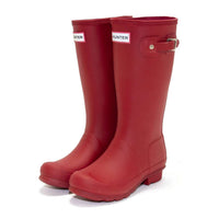 HUNTER Girl's Original Rain Boot in military red - kids' shoe