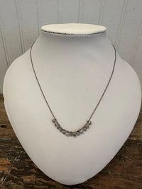 Carol Workinger Studio - Clusters Pinned On Oxi Chain Necklace - 28"