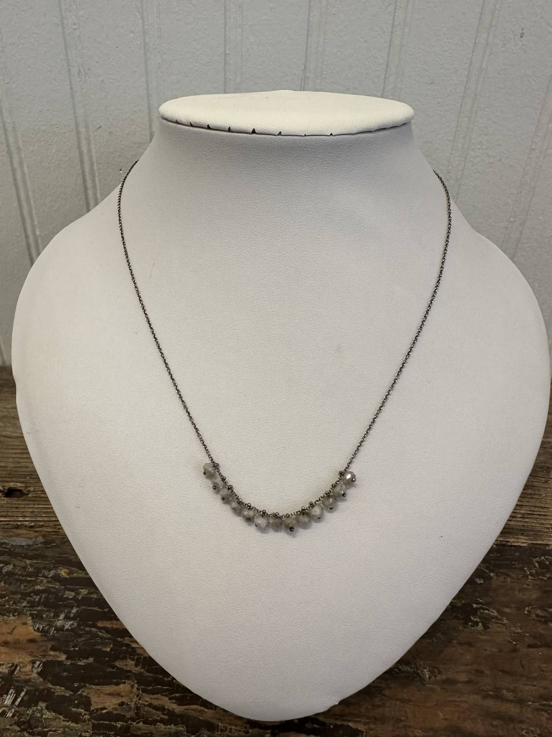 Carol Workinger Studio - Clusters Pinned On Oxi Chain Necklace - 28"