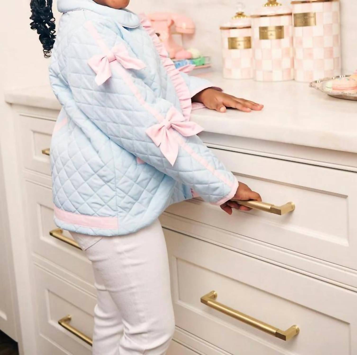 The Beaufort Bonnet Company Julie Anne Jacket in blue pink - item - detail view