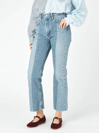 E.L.V. Denim - Flare Ankle Cropped Jean