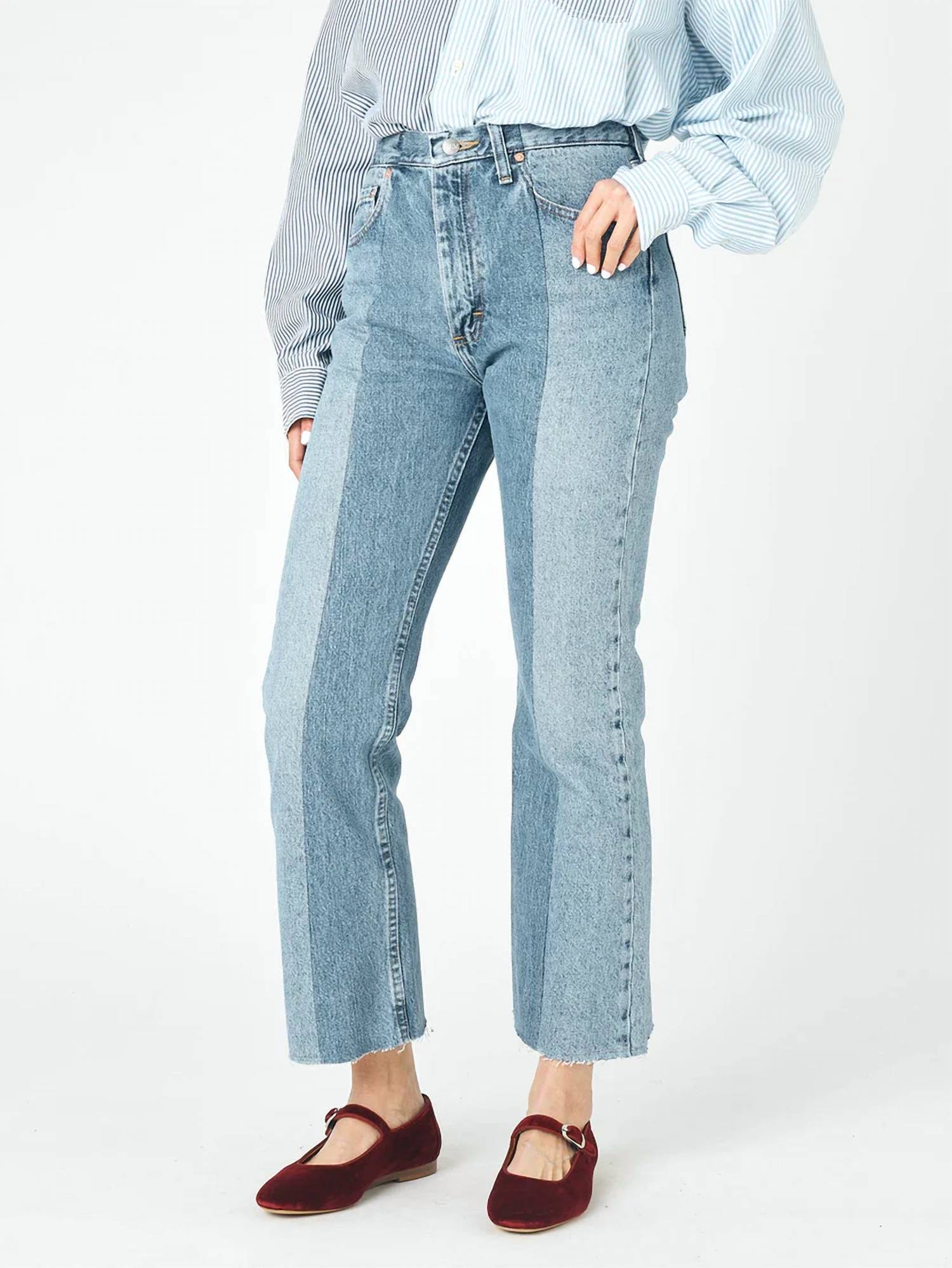 E.L.V. Denim - Flare Ankle Cropped Jean