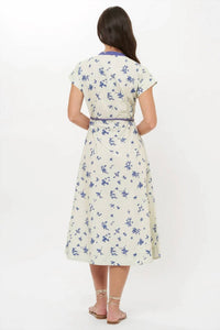 Oliphant - Cap Sleeve Shirt Dress Midi Dress