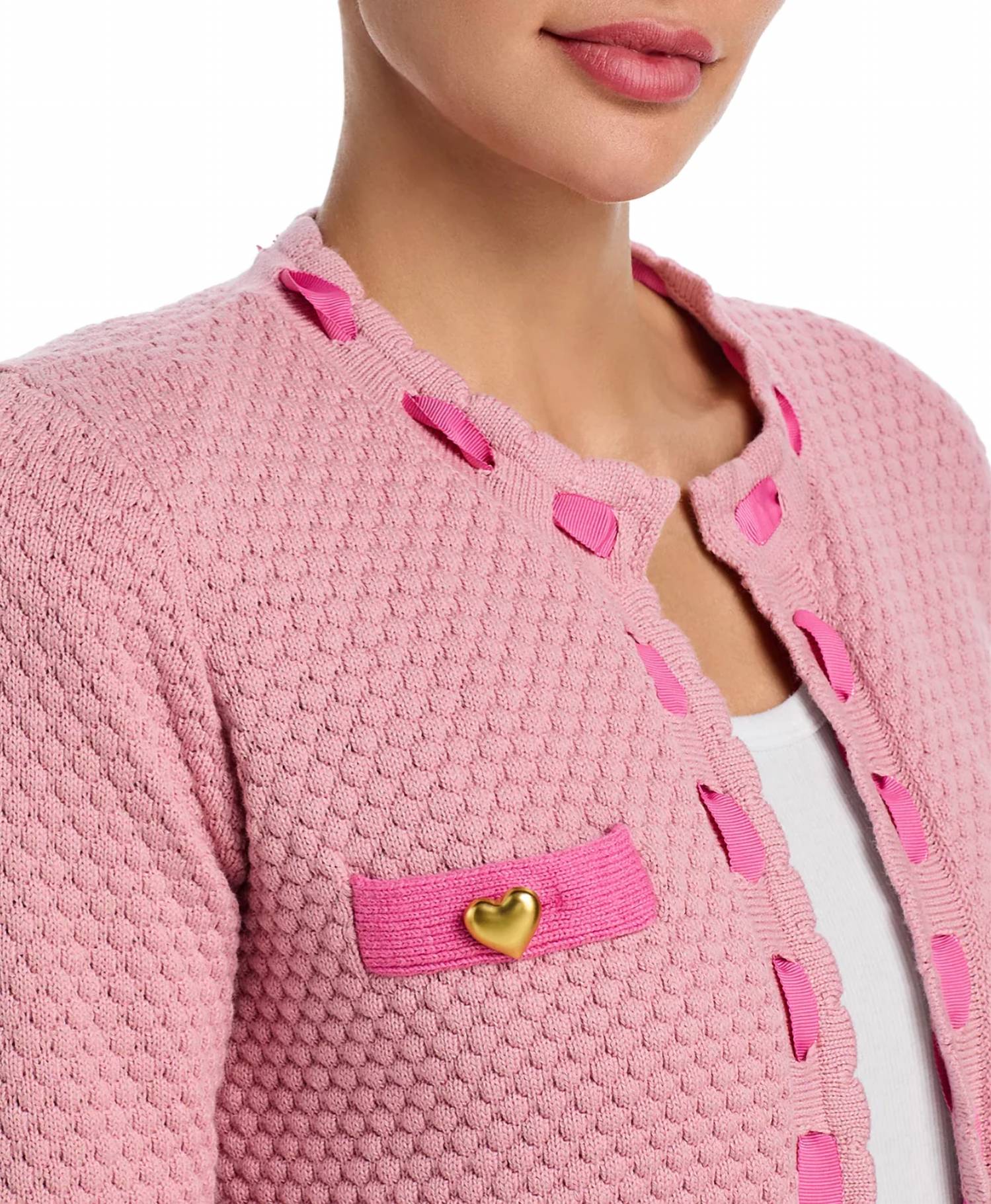 L'Agence - Astor Contrast Trim Cardigan
