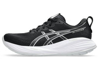 ASICS Women's Gel Cumulus 27 Wide Shoe in black concrete - women's sneaker - detail view