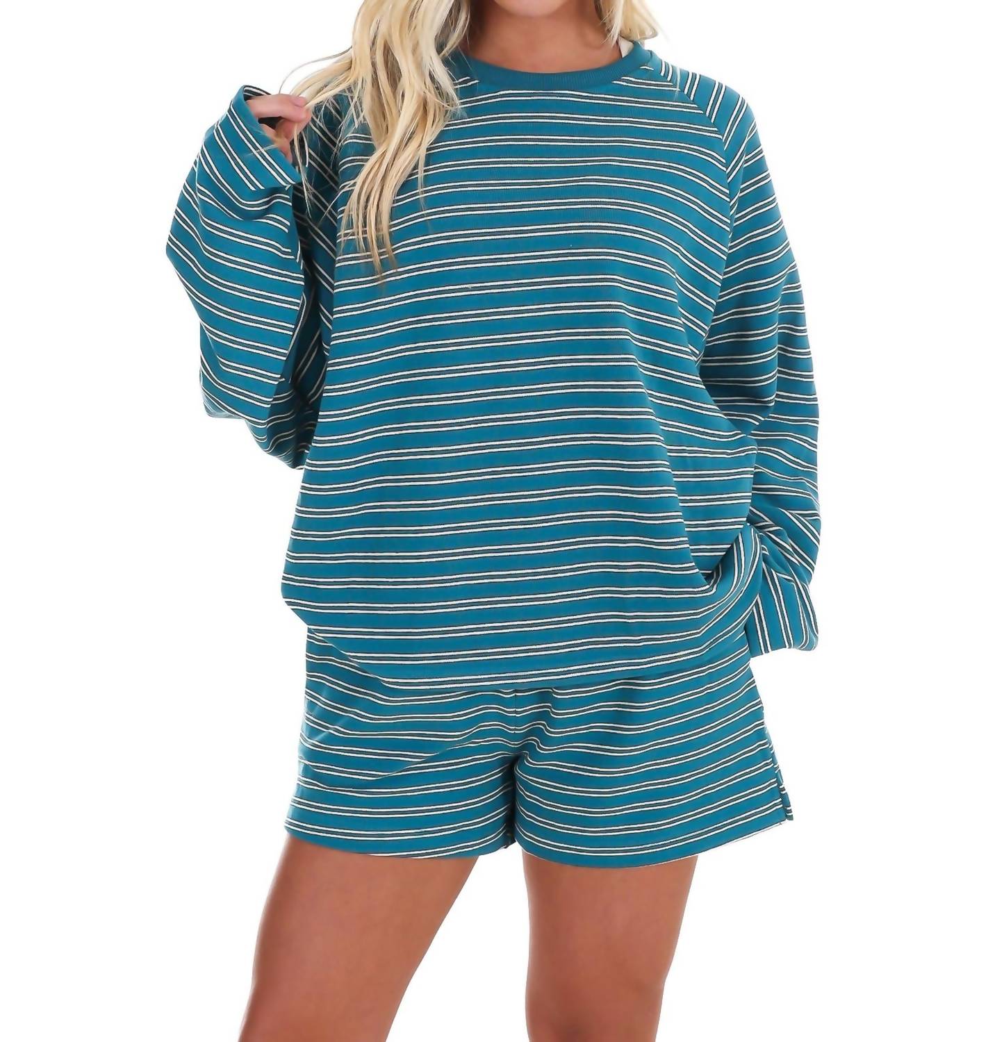 Things Between - From Here On Stripe Two Piece Set