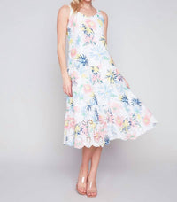 CHARLIE B Floral Eyelet Dress in poem - women's dress