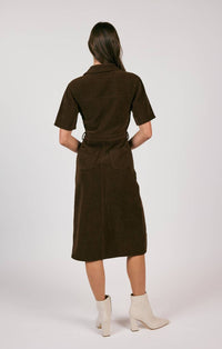 Sage The Label - Paradox Corduroy Shirt Midi Dress