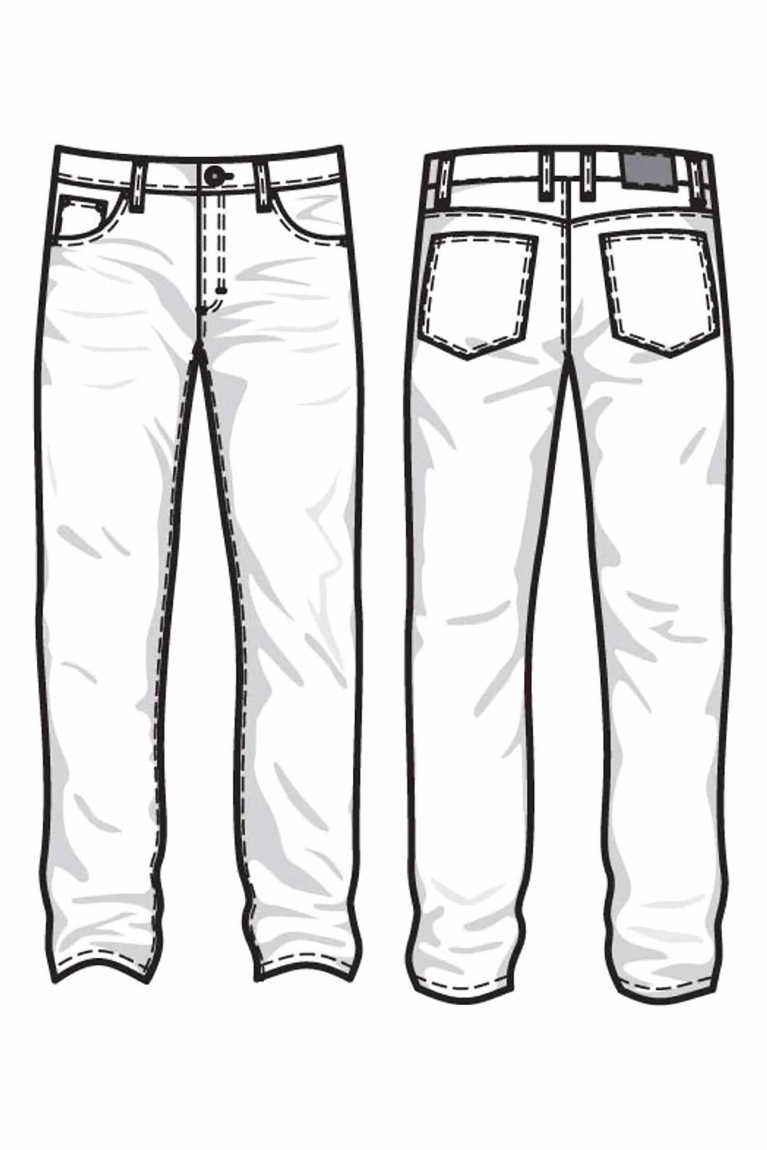 Ballin - Men's Old Dyed Denim Stretch 5-pocket Jeans