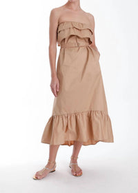 Karina Grimaldi - Priscilla Strapless Midi Dress