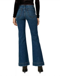 Joe's Jeans Molly High Rise Flare Leg Jeans in regalia - women's jeans - detail view