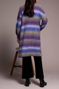 Tribal - Boucle Puff Sleeve Sweater Cardigan