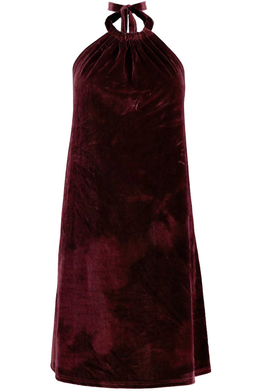 Naomi Velvet Halter Dress