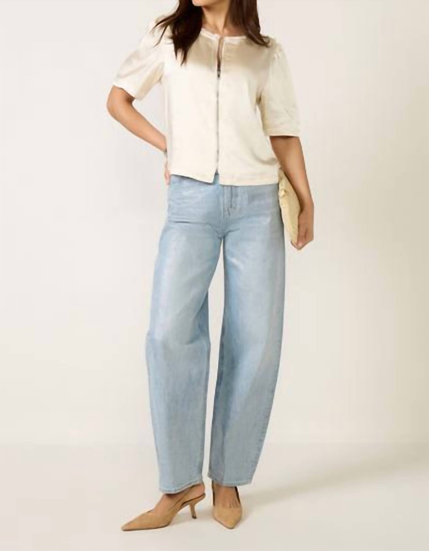 Melissa Nepton - Tilly Satin Zip Up Top