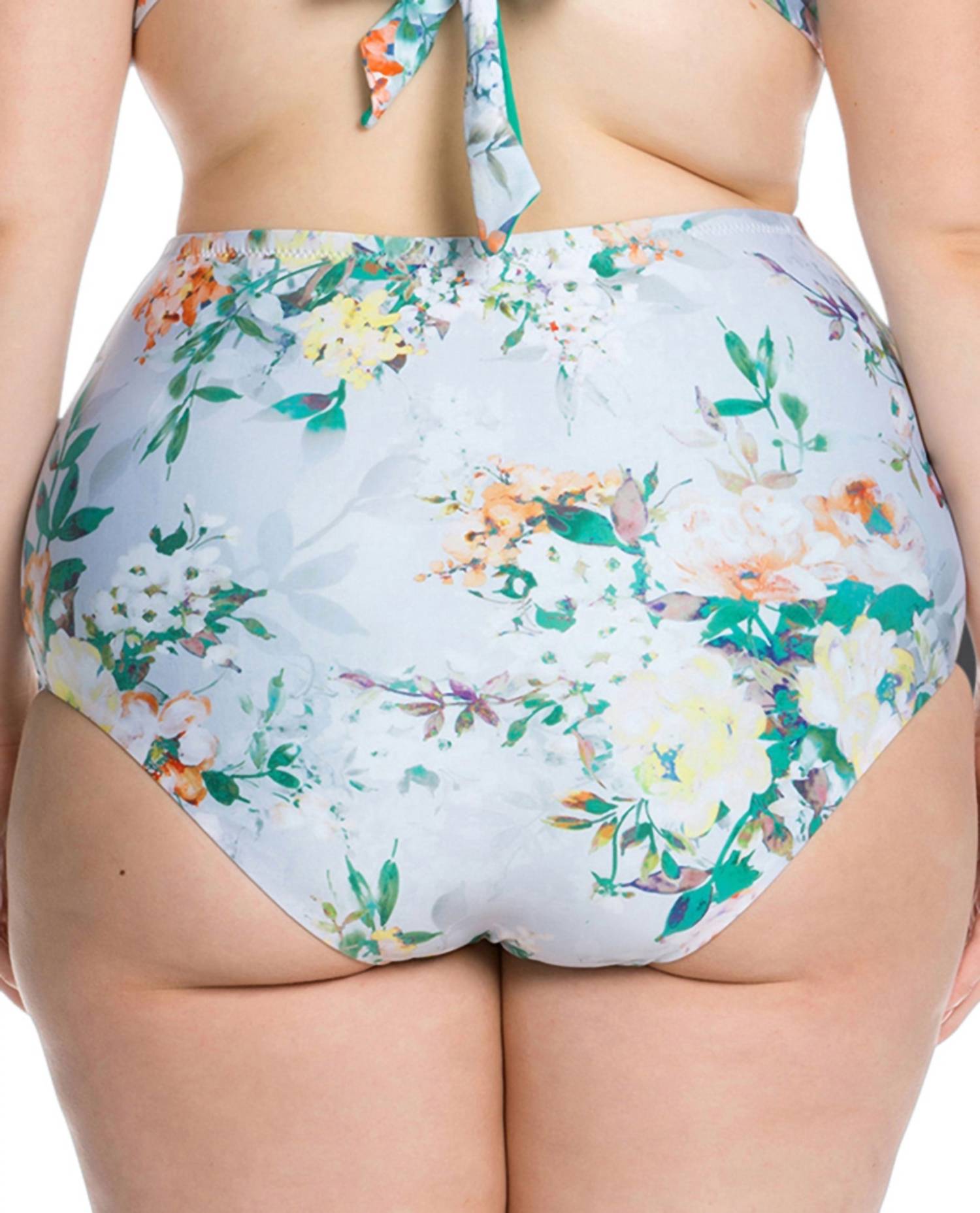 Becca - Women's High Waisted Bikini Bottom - Plus