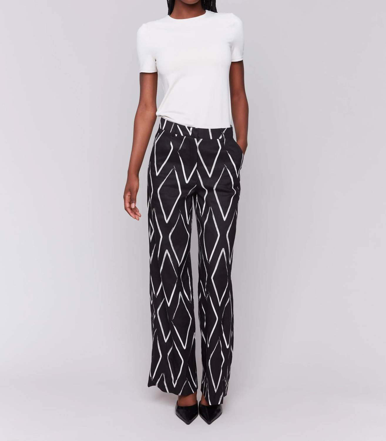 Charlie B - printed pleated pants