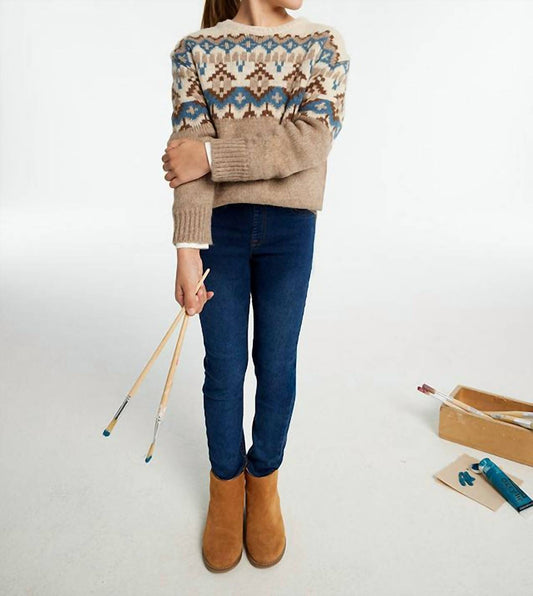 Mayoral - Gold Stitched Skinny Jeans