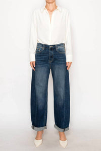 Artemis Vintage - High Rise Relaxed Tapered Barrel Jeans