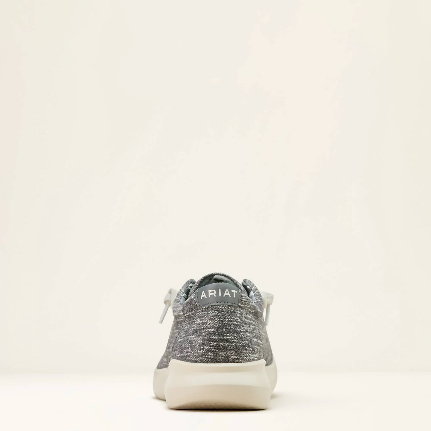 ARIAT Men's Hilo Denim Casual Shoe in washed grey - men's sneaker - detail view