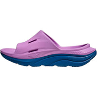 Hoka Unisex Ora Recovery Slide in cyclamen coastal sky - item - alternate view