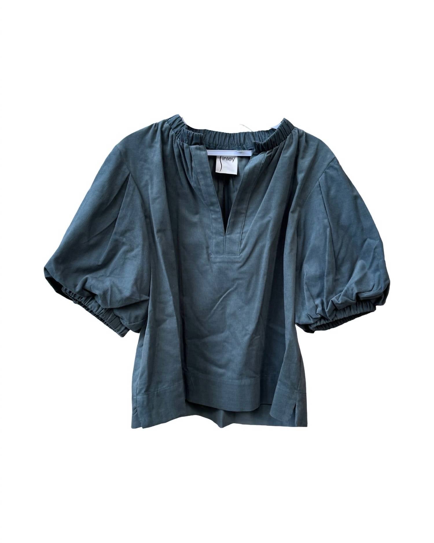 Finley - Corduroy Marcie Popover Blouse