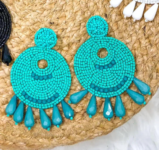 Jess Lea - Women's Beaded Drop Earrings