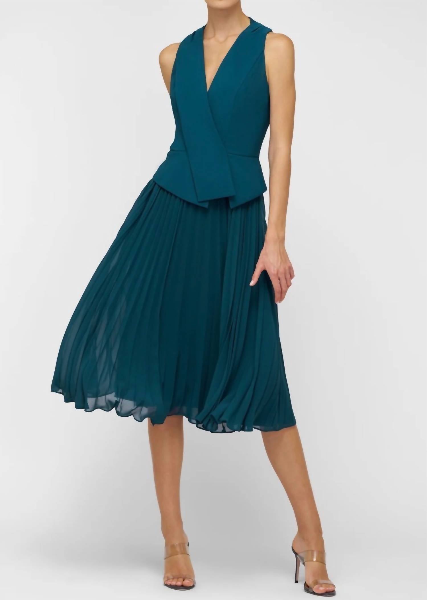 Kay Unger Orella Midi Dress in ink - women's dress