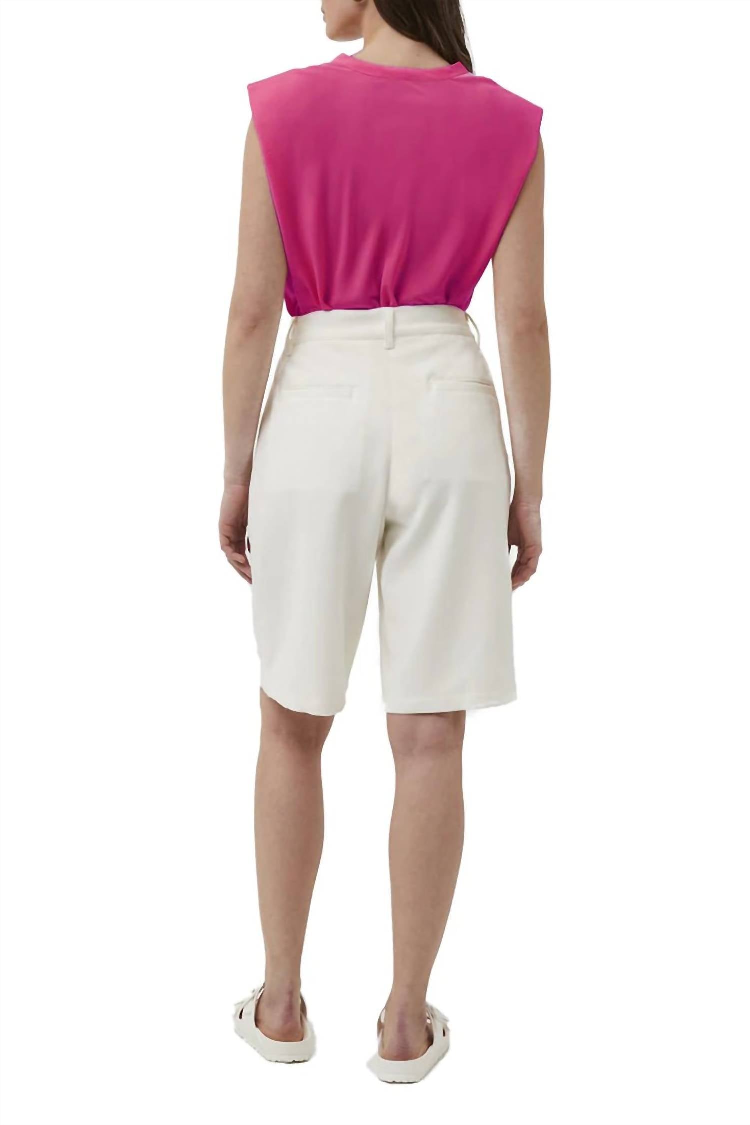 French Connection - Shoulder Pad Crepe Tank