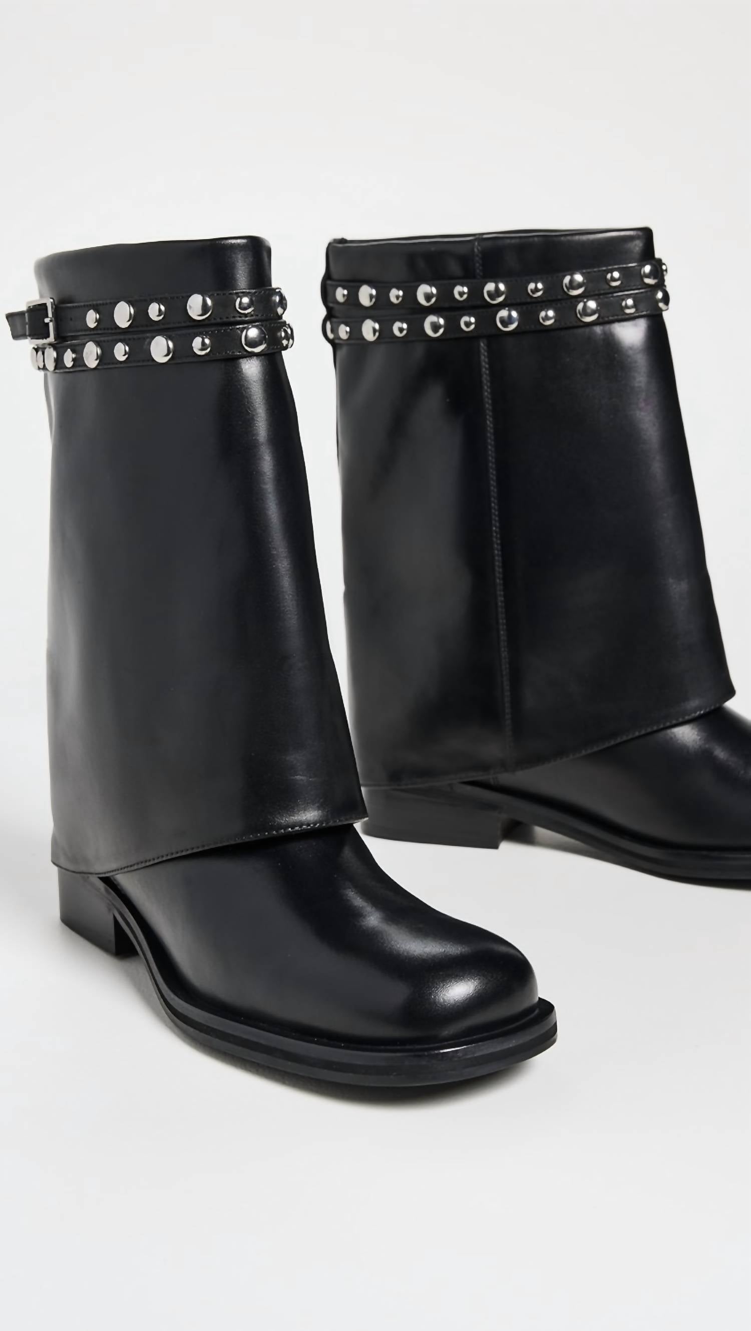 Free People - Women's Scorpio Studded Foldover Boot