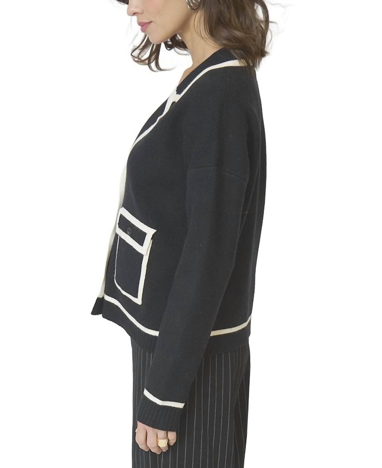 Central Park West - Astrid Piped Sweater Jacket