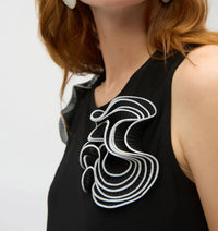 Joseph Ribkoff - Soleil Silky Knit And Chiffon Fitted Top