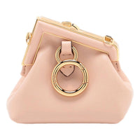 Fendi - Women's First Poudre Leather Nano Micro Charm Pouch Bag